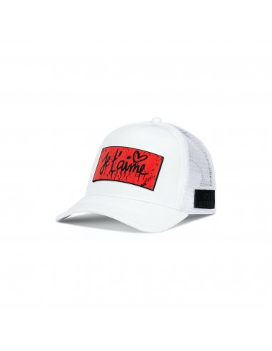 PARTCH Je t'Aime Trucker Hat White Removable Clip Les magasins à Paris