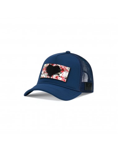 PARTCH Inspyr Trucker Hat Navy Blue Removable Clip pas cher