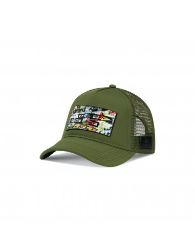 PARTCH Unixvi Trucker Hat Khaki Green Removable Clip Amélioration de cerveau avec