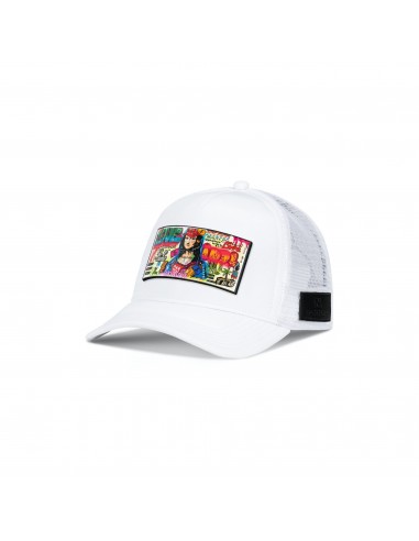 PARTCH Mona Trucker Hat White Removable Clip Par le système avancé 