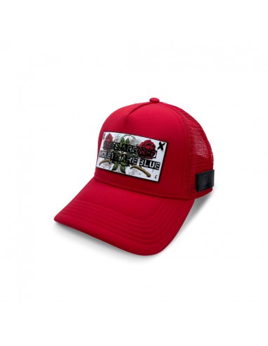 PARTCH Roses Trucker Hat Red Removable Clip livraison gratuite