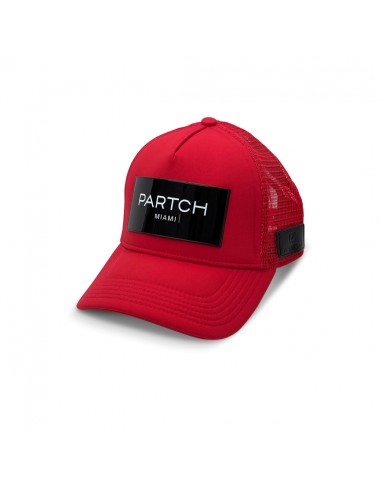 PARTCH Logomania Trucker Hat Red Removable Clip Dans la société mordern