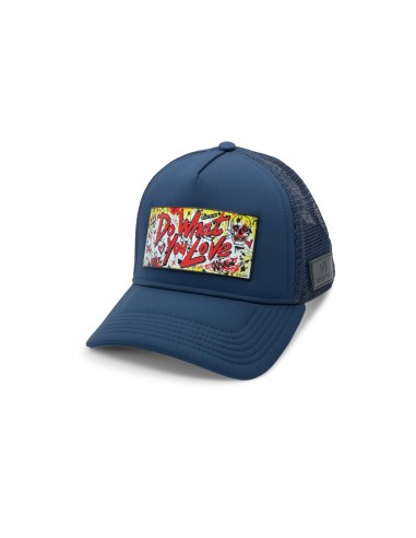 PARTCH DWYL Trucker Hat Navy Blue Removable Clip commande en ligne