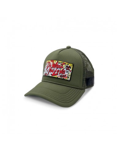 PARTCH DWYL Trucker Hat Khaki Green Removable Clip les ctes