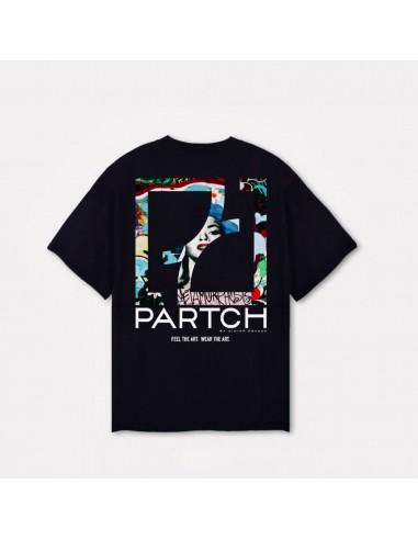 PARTCH Frida Oversized Tee Black Organic Cotton shop