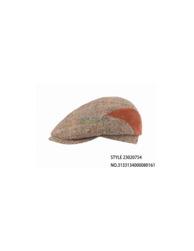 Fashion Lewis Harris Brown Tweed Flat Cap l'achat 