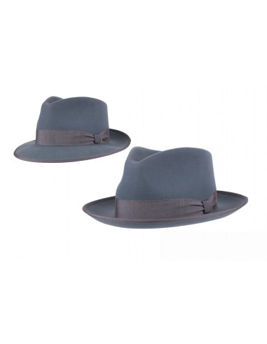 James Fedora Felt Hat Misty Blue la colonne vertébrale