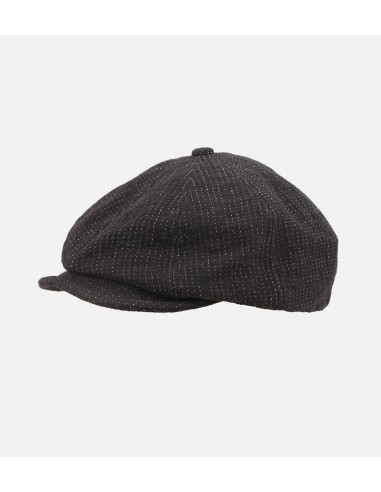 Divo Linen-Cotton Newsboy Cap Black français