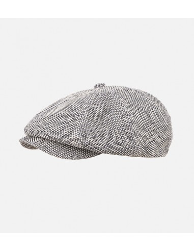 Gabi Linen-Cotton Flat Cap Silver Paris Déstockage Promo