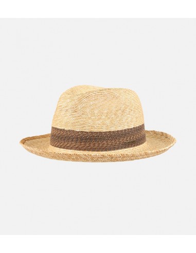 Mars Wheat Straw Fedora Medium Brim Brown Band des créatures d'habitude