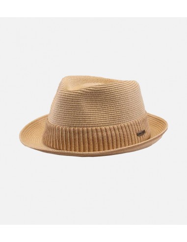 LIVINGSTONE Paper Straw Trilby Short Brim Straw Hat Navawhite En savoir plus