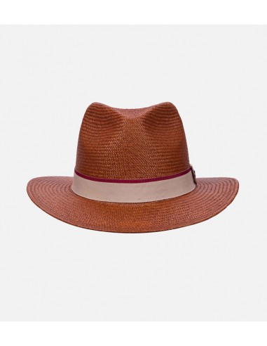 KITE Panama Mens Straw Panama Hat Medium Brim Darkred 2 - 3 jours ouvrés.