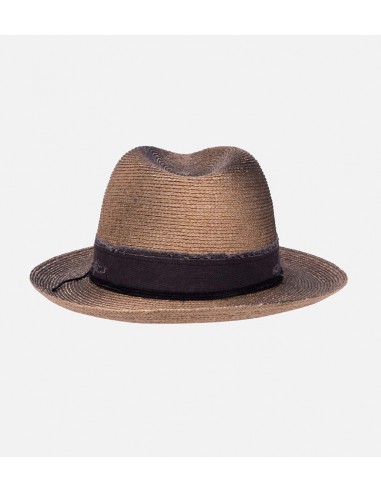 CATIOLA Raffia Distressed Fedora Medium Brim Burlywood sur le site 