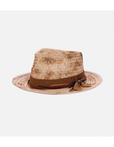 KARAKORAM Palm Fiber Woven Sun Fedora Medium Brim Cornsilk le des métaux précieux