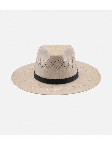 LABRADOR PLATEAU Paper Mens White Straw Fedora Wide Brim JUSQU'A -70%! 