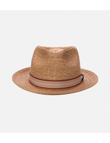 JACOB Wheat Straw Fedora Medium Brim Burlywood Vous souhaitez 