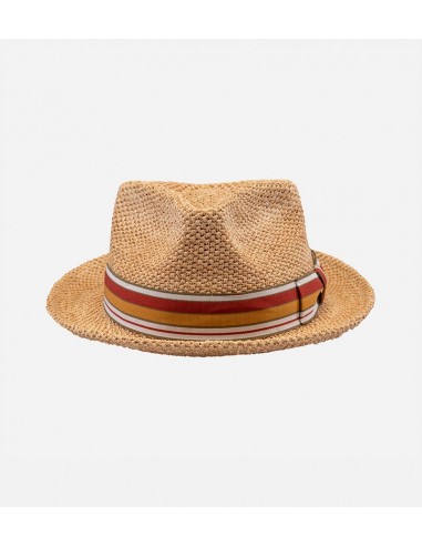 PRCHORA Raffia Straw Fedora Short Brim Tan vous aussi creer 