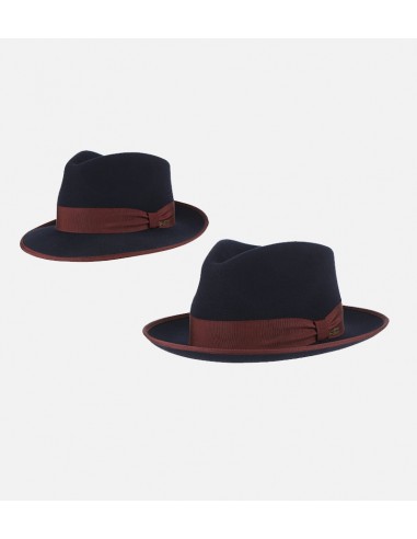 James Fedora Felt Hat Navy Toutes les collections ici