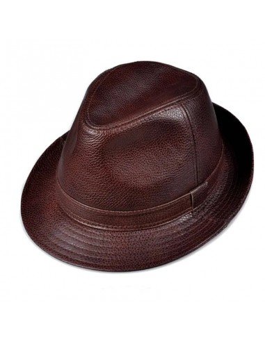 Lemont Genuine Leather Trilby Hat de France