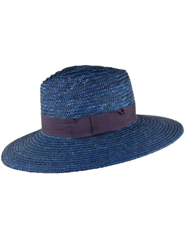 Chapeau Été en Paille Joanna bleu foncé BRIXTON Véritable concentré