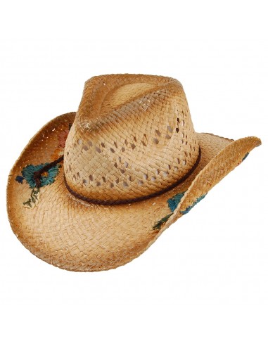 Chapeau de Cowboy en Raphia San Minata naturel SCALA shop