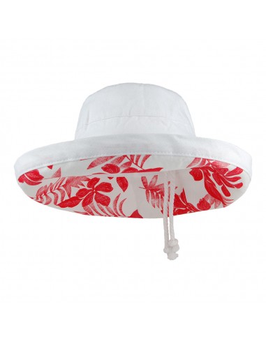 Chapeau Été Pliable en Coton Aninata blanc SCALA Pour