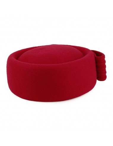 Chapeau Calot en Laine Jackie O Loop Bow rouge WHITELEY À commander