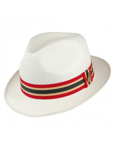 Chapeau Trilby Panama Home County Yorkie décoloré CHRISTYS Paris Déstockage Promo