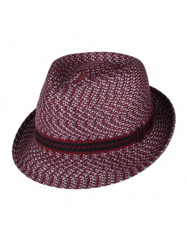 Chapeau Trilby Mannes rouge profond BAILEY brillant des détails fins