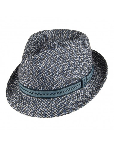 Chapeau Trilby Mannes bleu marine et mix de couleurs BAILEY livraison et retour toujours gratuits