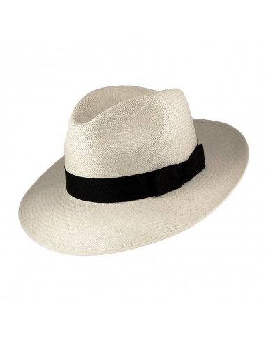 Chapeau Fedora Panama à Bord Rabattable naturel avec Bandeau noir OLNEY l'achat 