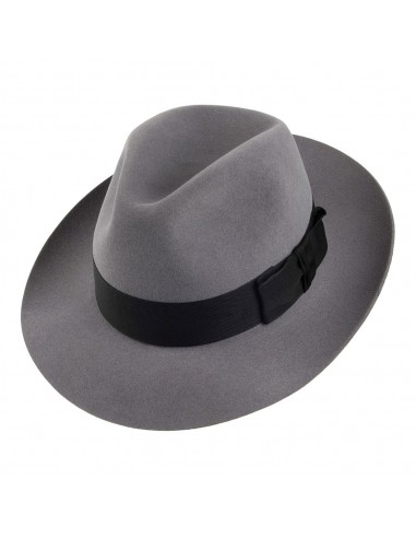 Chapeau Fedora en Fourrure Feutrée Knightsbridge gris clair CHRISTYS Les magasins à Paris