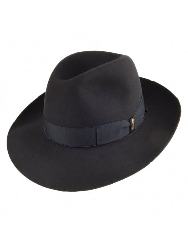 Chapeau Fedora en Fourrure Feutrée Avalon anthracite BORSALINO Découvrez la collection