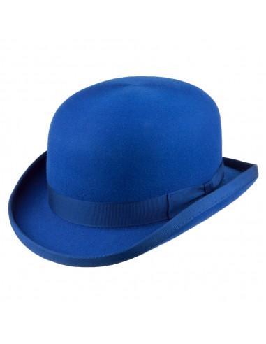 Chapeau Melon en Laine Feutrée bleu roi DENTON Découvrez la collection