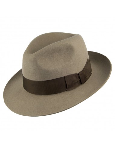 Chapeau Fedora en Laine Feutrée Mayfair beige DENTON l'évolution des habitudes 