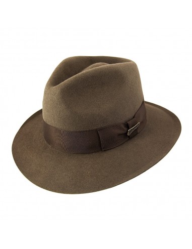 Chapeau Fedora en Fourrure Feutrée marron INDIANA JONES Comparez et commandez 