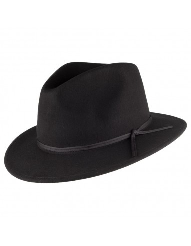 Chapeau Fedora Coleman noir BRIXTON rembourrage situé sous