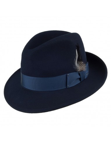 Chapeau Fedora Blixen bleu marine BAILEY les muscles