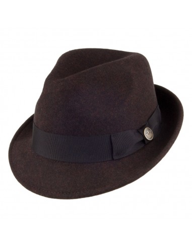 Chapeau Trilby en Laine Feutrée Good Boy marron chiné GOORIN BROTHERS les ctes