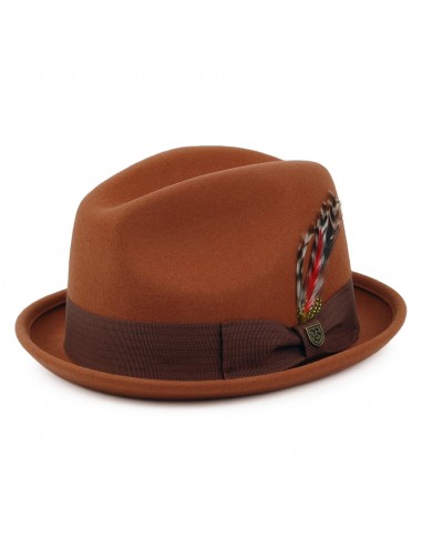 Chapeau Trilby Gain rouille BRIXTON hantent personnes