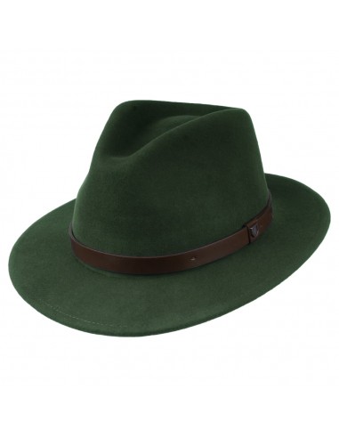 Chapeau Fedora en Laine Feutrée Messer mousse BRIXTON prix