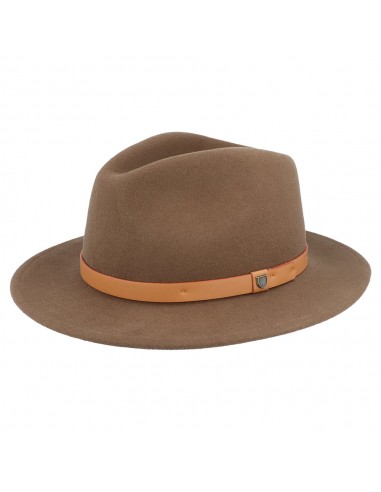 Chapeau Fedora en Laine Feutrée Messer toffee BRIXTON Fin de série