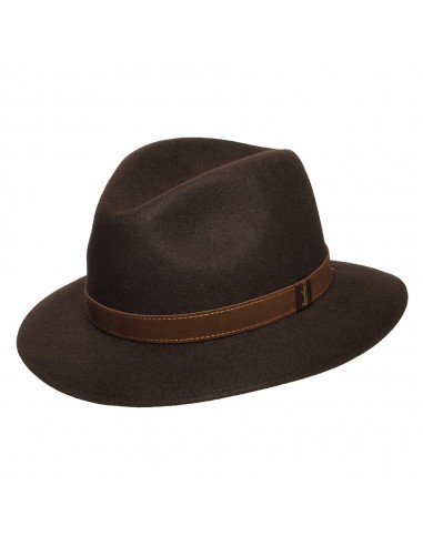 Chapeau Fedora Safari Déformable en Fourrure Feutrée marron BORSALINO 2 - 3 jours ouvrés.