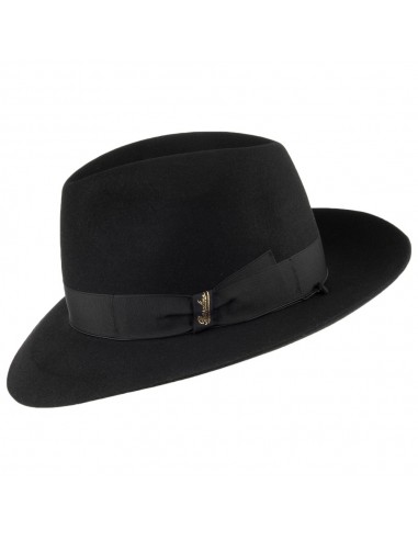 Chapeau Fedora en Fourrure Feutrée Avalon noir BORSALINO chez Cornerstreet bien 