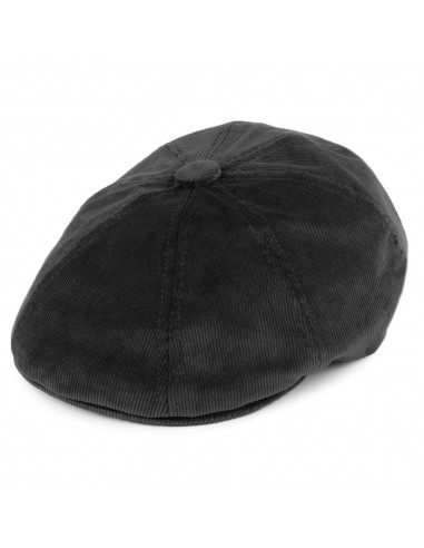 Casquette Gavroche en Velours Côtelé Hawker noir KANGOL france