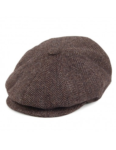 Casquette Gavroche en Laine à Chevrons Galvin marron BAILEY pas chere