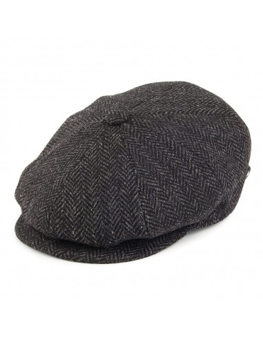 Casquette Gavroche en Laine à Chevrons Galvin noir BAILEY basket pas cher