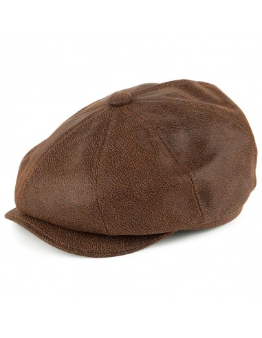 Casquette Gavroche en Cuir marron JAXON & JAMES s'inspire de l'anatomie humaine