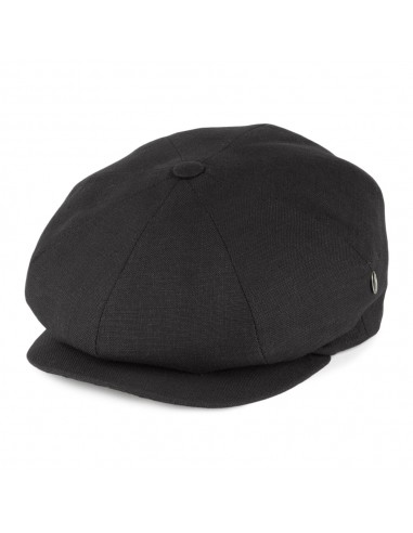 Casquette Gavroche en Lin noir CITY SPORT destockage