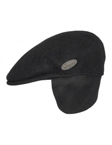 Casquette Plate en Laine 504 avec Protège-Oreilles noir KANGOL du meilleur 